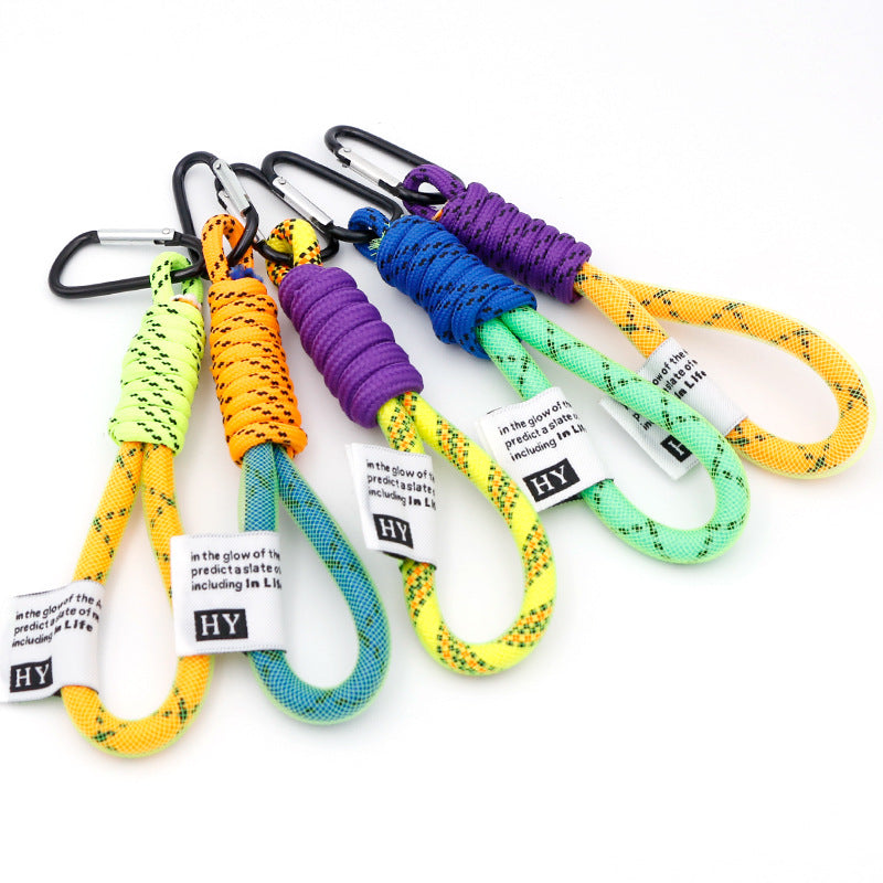 Wholesale Braided Lanyard Bag Accessories Webbing Keychain